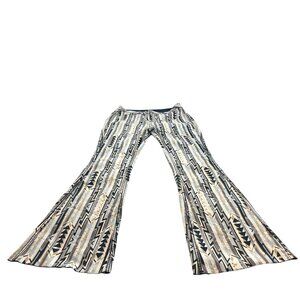 Rock&Roll Denim Bargain Button Flare Reversible Jeans Aztec Print Black 30x34